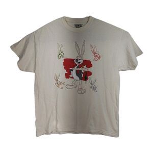 Looney Tunes Bugs Bunny T-Shirt Men's Size XL White Graphic Print